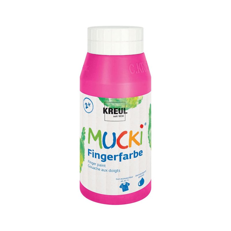 KREUL Gouache aux doigts "MUCKI", 750 ml, rose