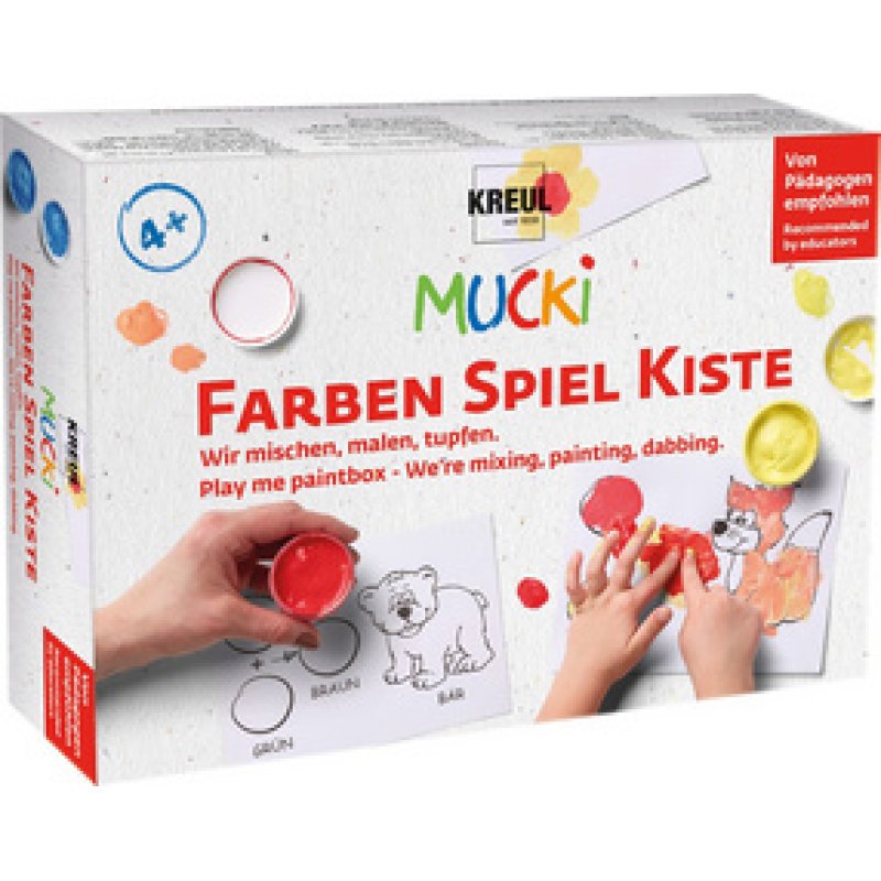 KREUL Gouache aux doigts "MUCKI", kit 5 x 50 ml