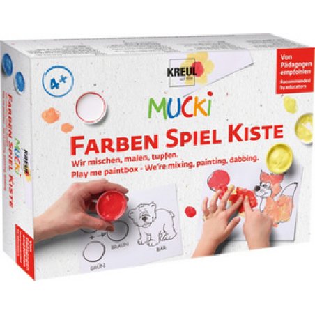 KREUL Gouache aux doigts "MUCKI", kit 5 x 50 ml