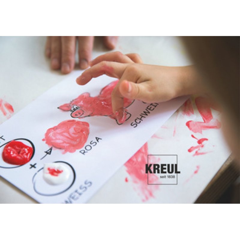 KREUL Gouache aux doigts "MUCKI", kit 5 x 50 ml