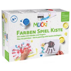 KREUL Peinture aux doigts "MUCKI", kit 5 x 50 ml
