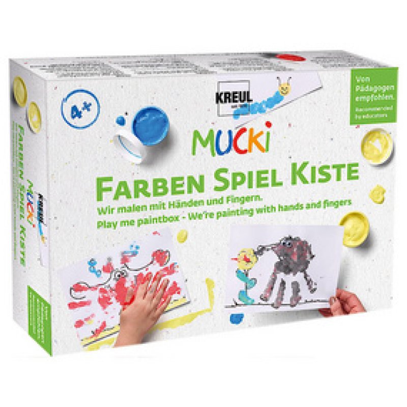 KREUL Peinture aux doigts "MUCKI", kit 5 x 50 ml