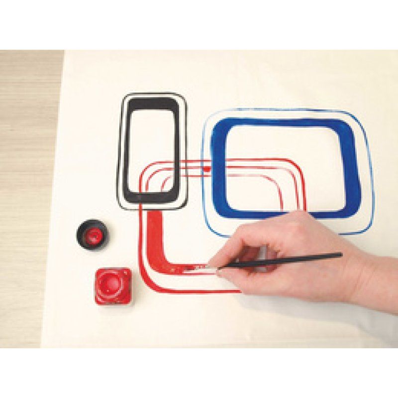 KREUL Peinture pour textiles JAVANA, kit de couleurs de base