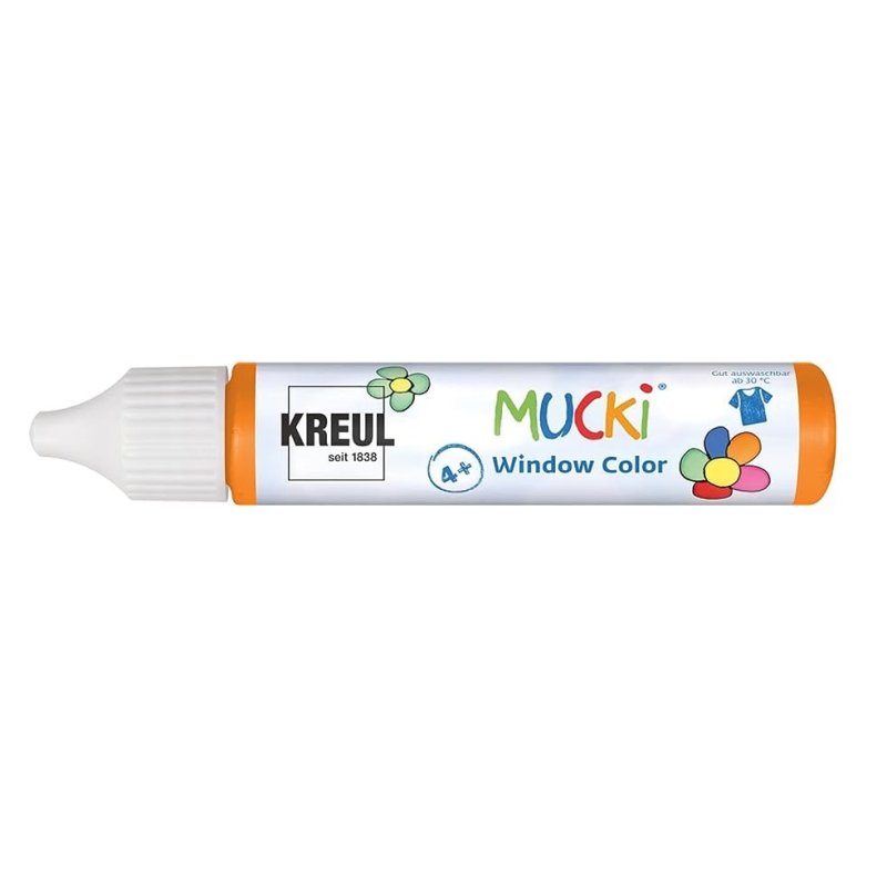 KREUL Window Color Pen "MUCKI", orange, 29 ml