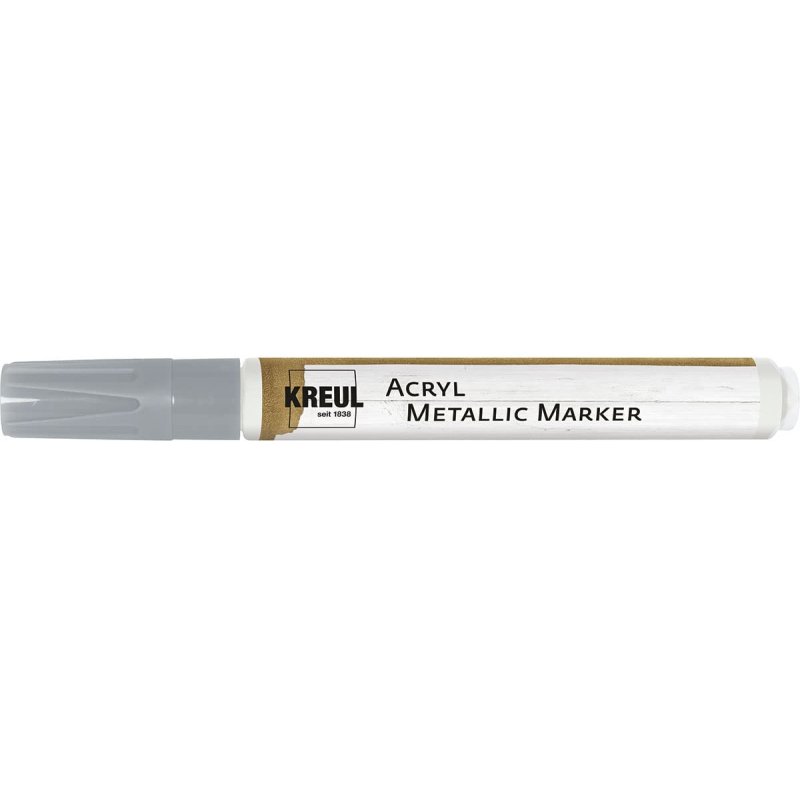 KREUL Marqueur "Acryl Metallic" médium, pointe ogive, argent