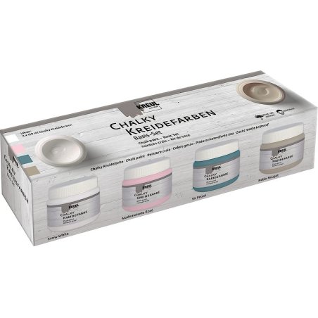 KREUL Peinture craie Chalky, set de base 4 x 150 ml