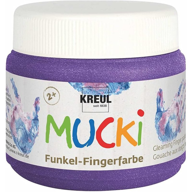 KREUL Gouache aux doigts nacrée "MUCKI", violet magique