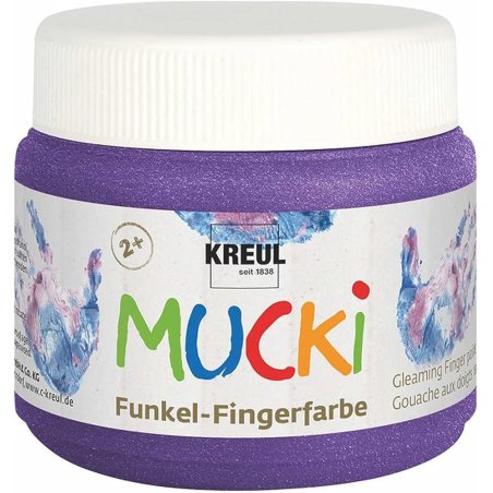 KREUL Gouache aux doigts nacrée "MUCKI", violet magique