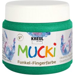 KREUL Gouache aux doigts nacrée "MUCKI", vert émeraude