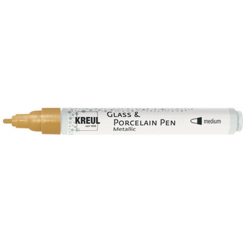 KREUL Glass & Porcelain Pen Metallic, or