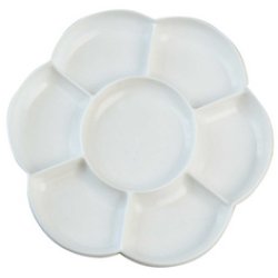 KREUL Palette de peinture SOLO Goya, plastique, rond, blanc