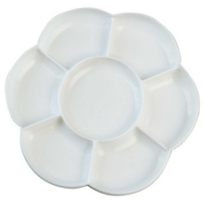 KREUL Palette de peinture SOLO Goya, plastique, rond, blanc