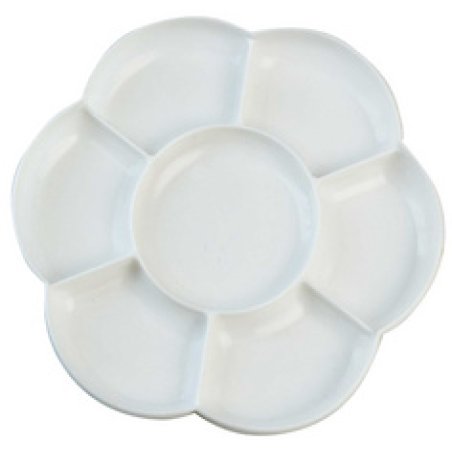 KREUL Palette de peinture SOLO Goya, plastique, rond, blanc