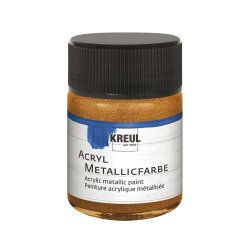 KREUL Peinture acrylique métallique, bronze doré, 50 ml