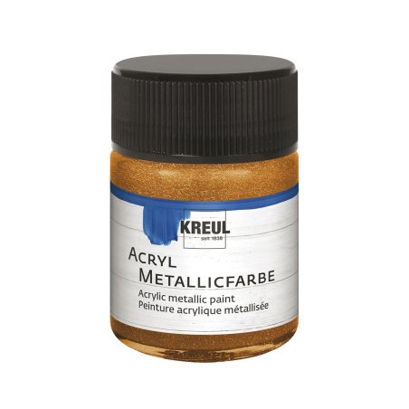 KREUL 77583 acrylic paint 50 ml Bronze, Gold Jar Glass jar