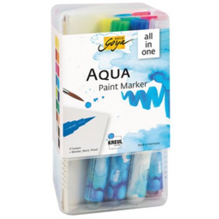 KREUL Stylo pinceau Aqua Paint SOLO Goya, Powerpack XXL