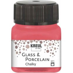 KREUL Peinture pour verre et porcelaine Chalky, Cozy Red