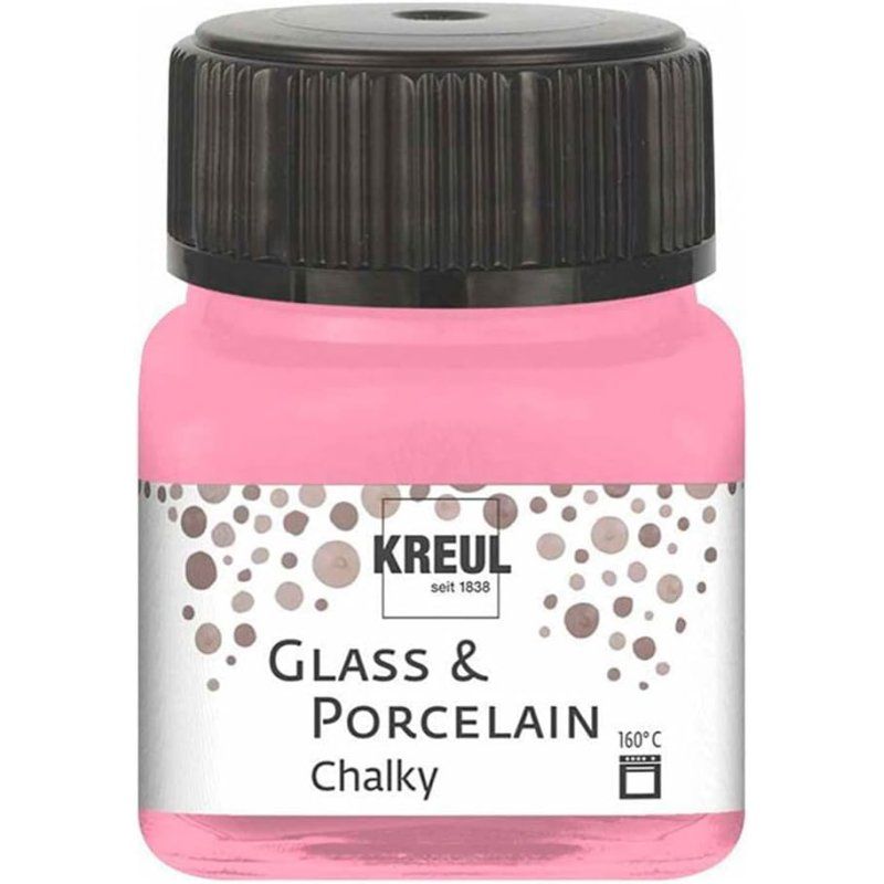 KREUL Peinture pour verre et porcelaine Chalky, Candy Rose