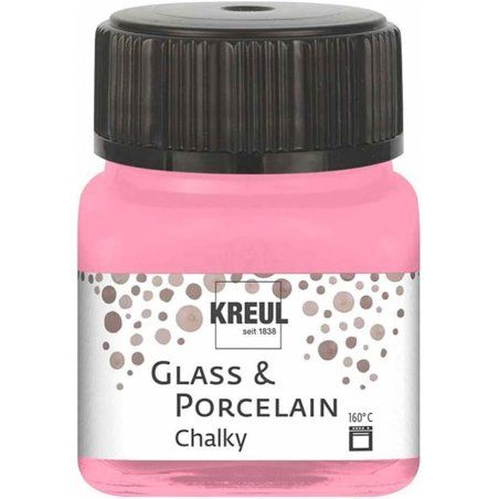 KREUL Peinture pour verre et porcelaine Chalky, Candy Rose