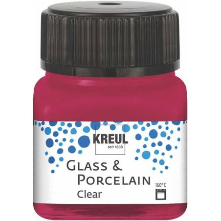 KREUL Peinture pour verre et porcelaine Clear, rouge vin