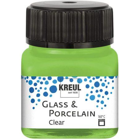 KREUL Peinture pour verre et porcelaine Clear, vert pomme