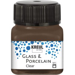 KREUL Peinture pour verre et porcelaine Clear, brun expresso