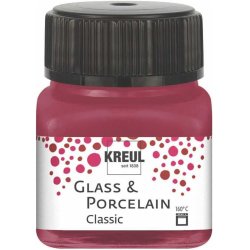 KREUL Peinture pour verre et porcelaine Classic,rouge grenat