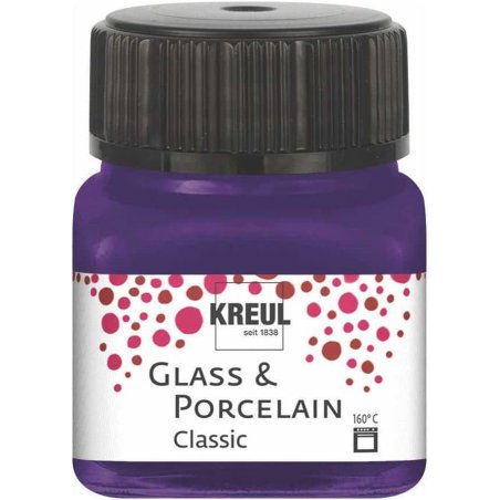 KREUL Peinture pour verre et porcelaine Classic, violet
