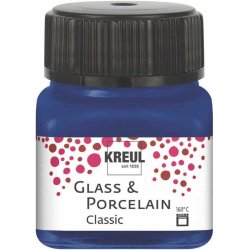 KREUL Peinture pour verre et porcelaine Classic, bleu royal