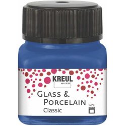 KREUL Peinture pour verre et porcelaine Classic, bleu cobalt