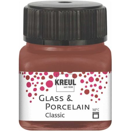 KREUL Peinture pour verre et porcelaine Classic, cognac