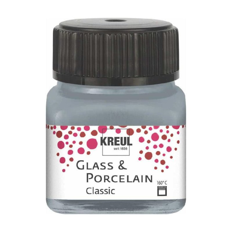 KREUL Peinture pour verre et porcelaine Classic, argent