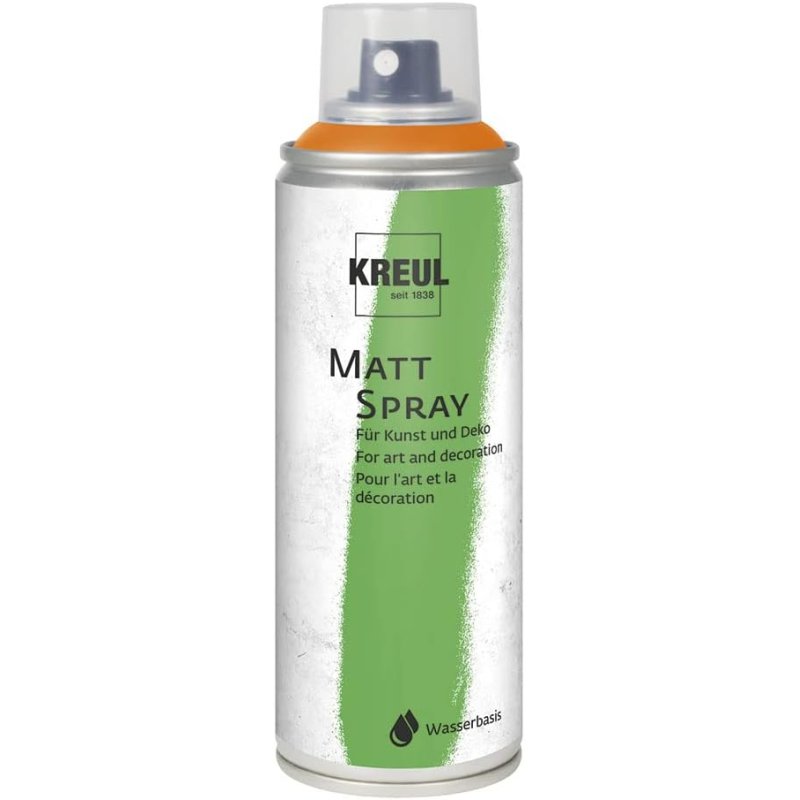 KREUL Peinture aéorosol MATT SPRAY, orange, 200 ml