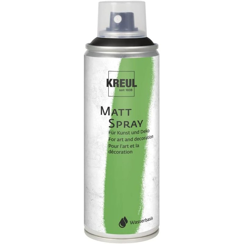 KREUL Peinture aéorosol MATT SPRAY, noir, 200 ml