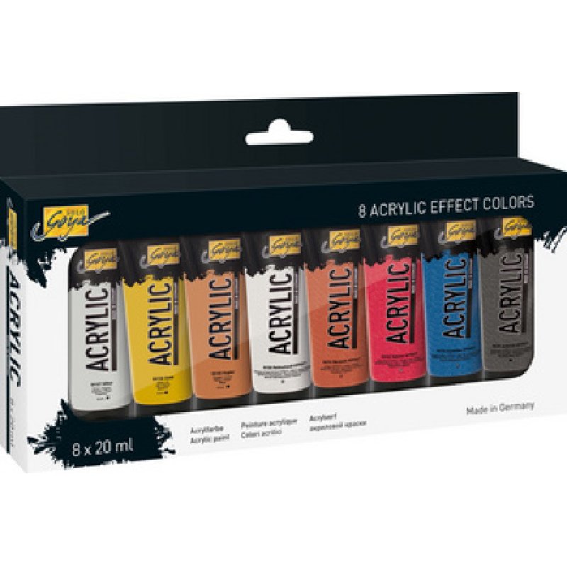 KREUL Peinture acrylique SOLO Goya Acrylic, 20 ml, set de 8