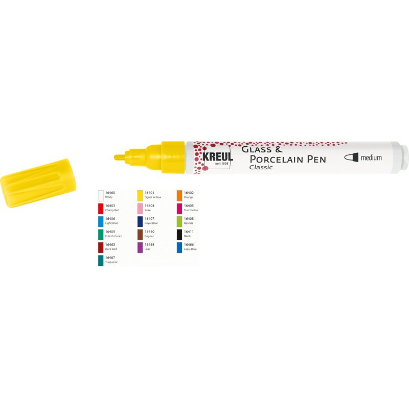 KREUL Glass & Porcelain Pen Classic, tourmaline