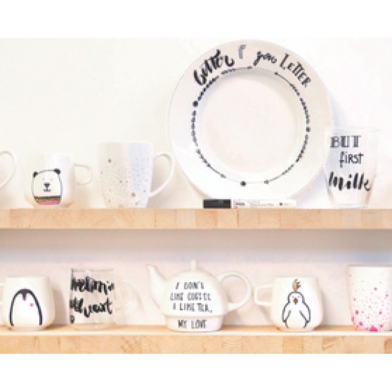 KREUL Glass & Porcelain Pen Classic, bleu roi