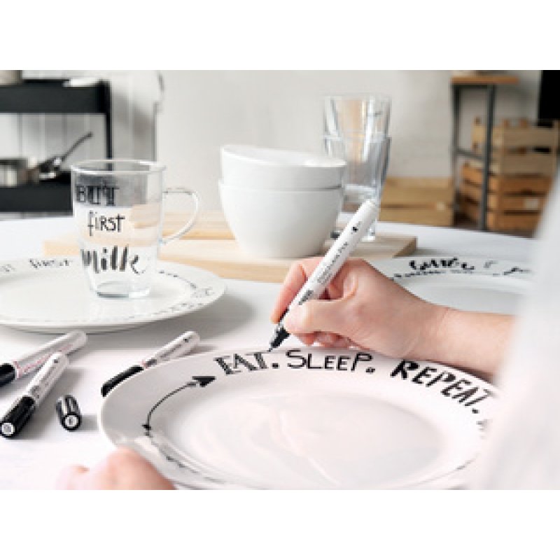 KREUL Glass & Porcelain Pen Classic, rouge foncé