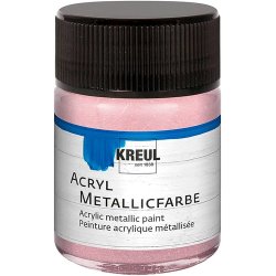 KREUL Peinture acrylique métallique, or rose, 50 ml