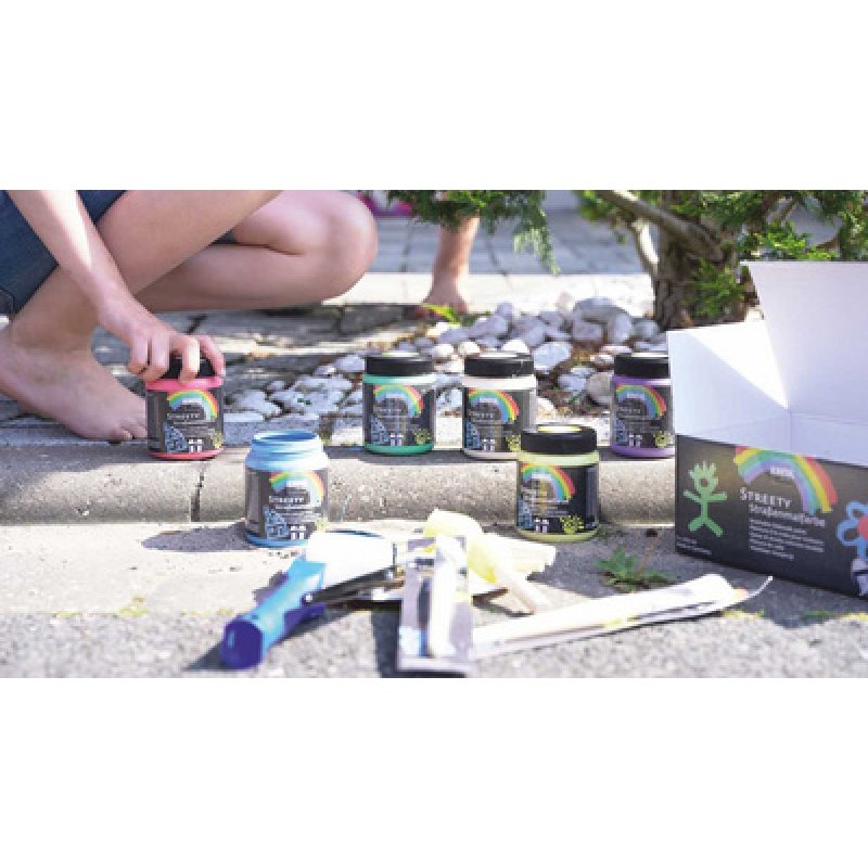 KREUL Peinture à la craie pour trottoir STREETY, jaune