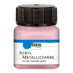 KREUL Peinture acrylique métallique, or rose, 20 ml