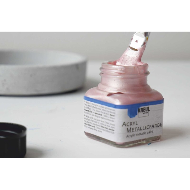 KREUL Peinture acrylique métallique, or rose, 20 ml