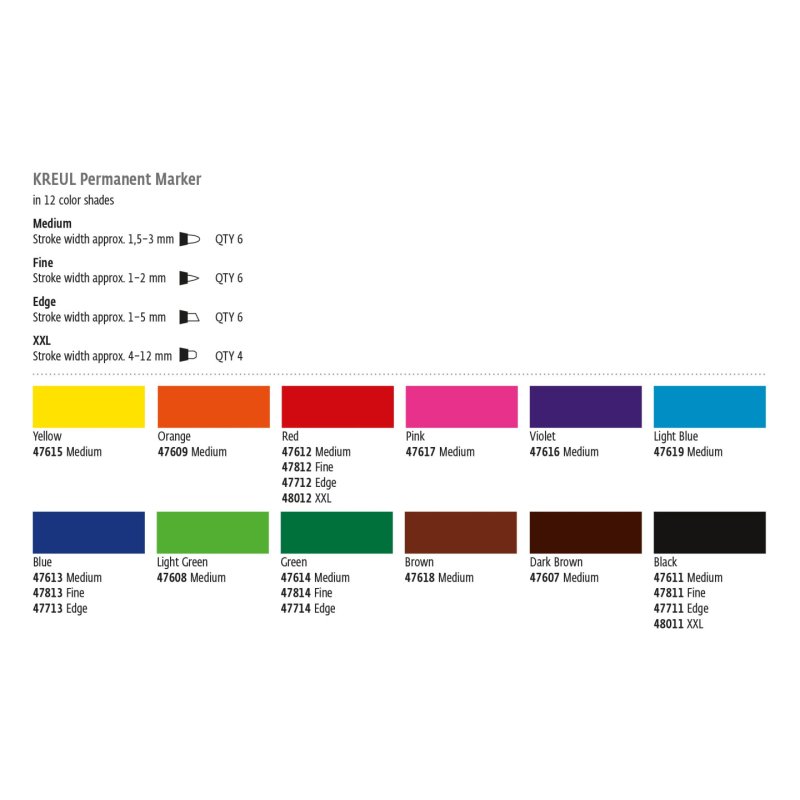 KREUL 49830 paint marker Multicolour 3 pc(s)