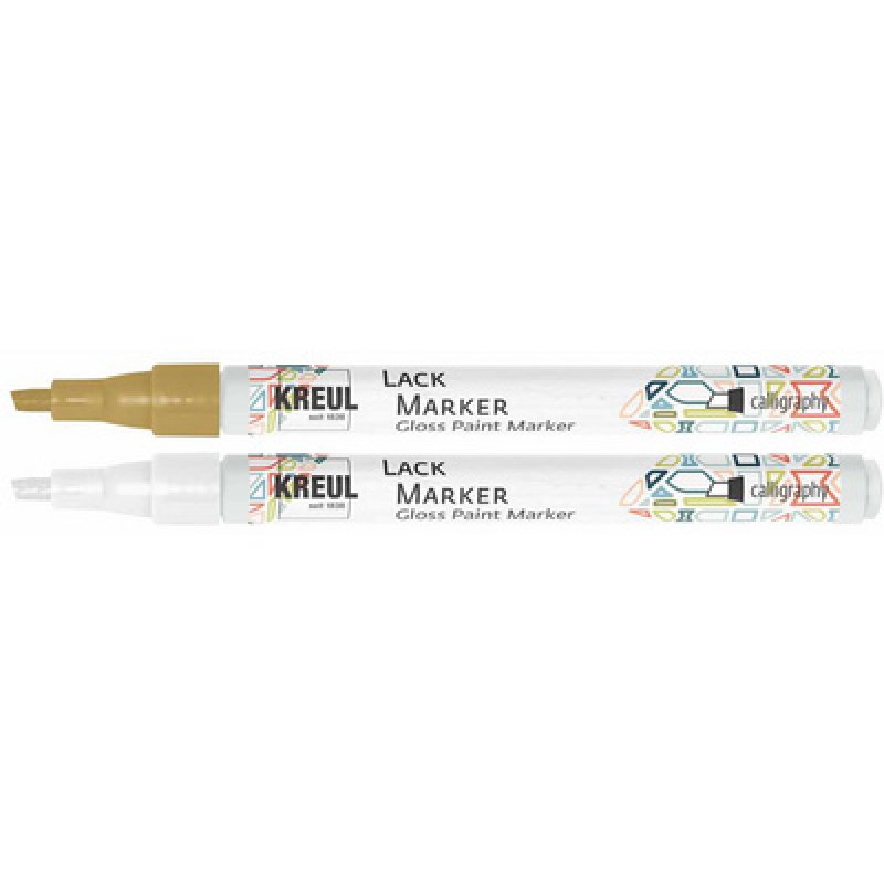 KREUL Lackmarker "Gloss Paint Marker", calligraphy, blanc