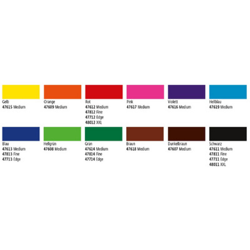 KREUL Marqueur permanent, medium, noir