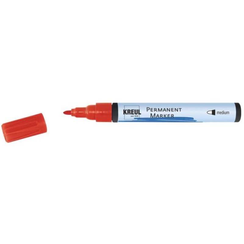 KREUL Marqueur permanent, medium, rouge