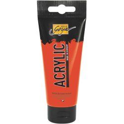 KREUL Solo Goya Acrylic peinture acrylique 100 ml Rouge Tube