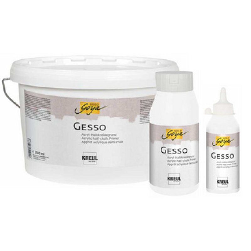 KREUL Apprêt acrylique SOLO Goya Gesso, blanc, 2,5 litres