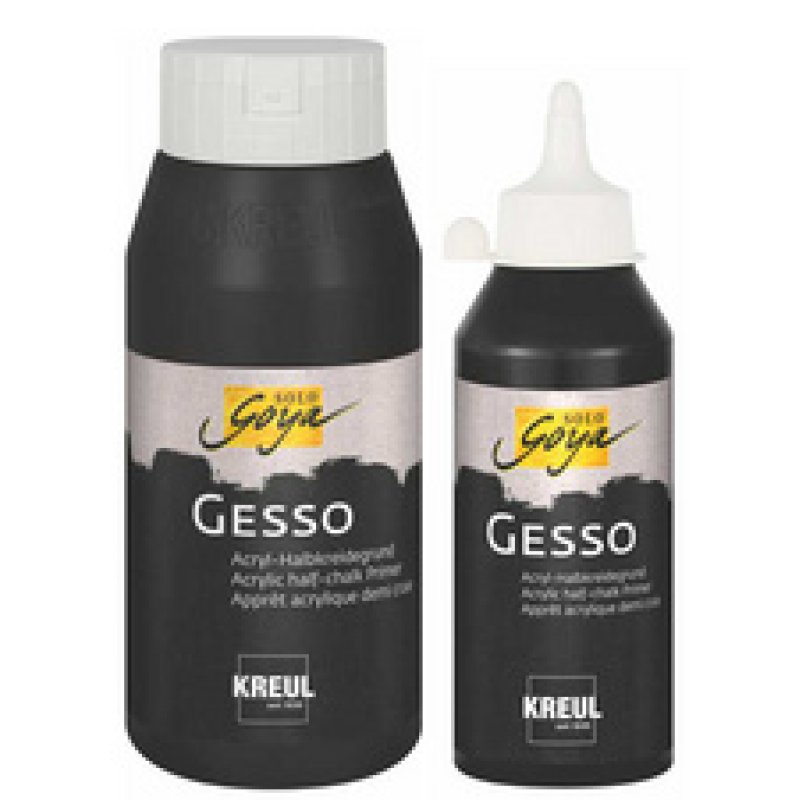KREUL Apprêt acrylique SOLO Goya Gesso, noir, 250 ml