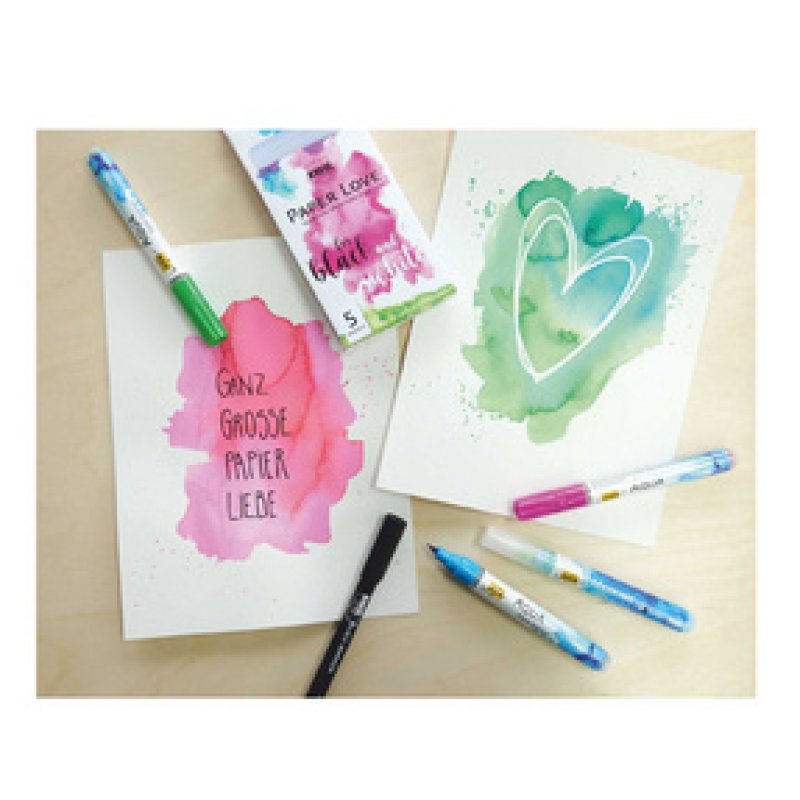 KREUL Set de marqueurs "PaperLove", 5 pièces